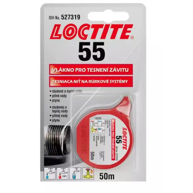 LOCTITE 55 teflonové těsnící vlákno 50m (38128) Meest Verkocht